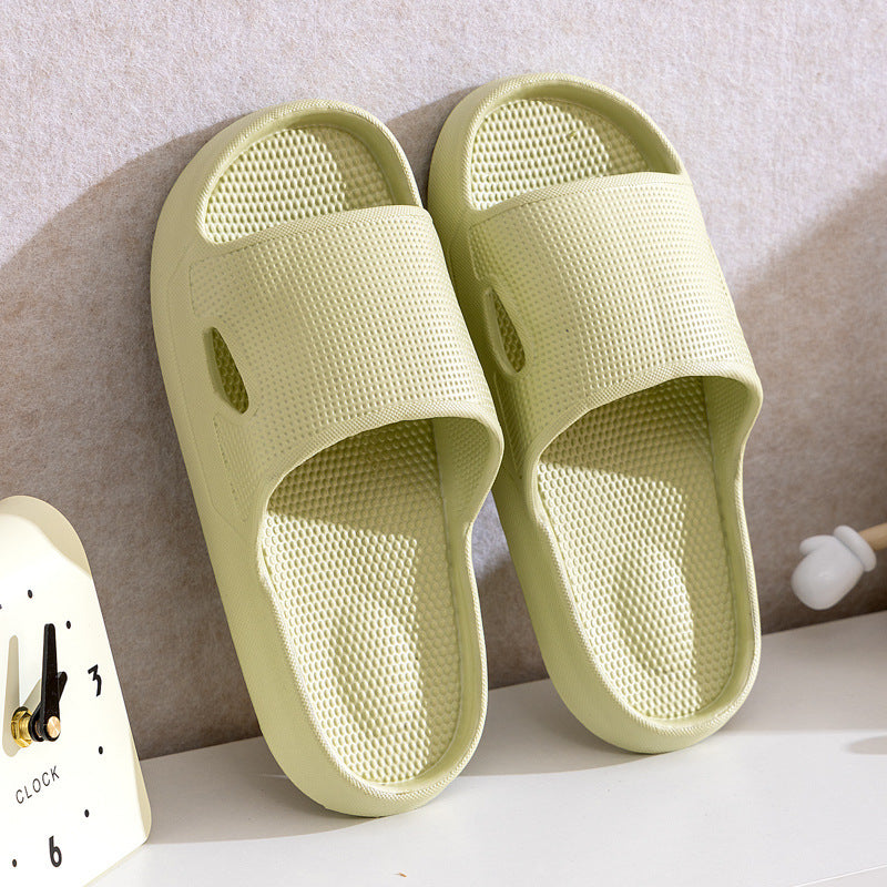 Solid Color Thick Bottom Home Slippers Summer