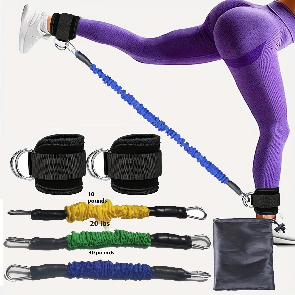 Ankle Strap Resistance Bands Hip Leg Strength