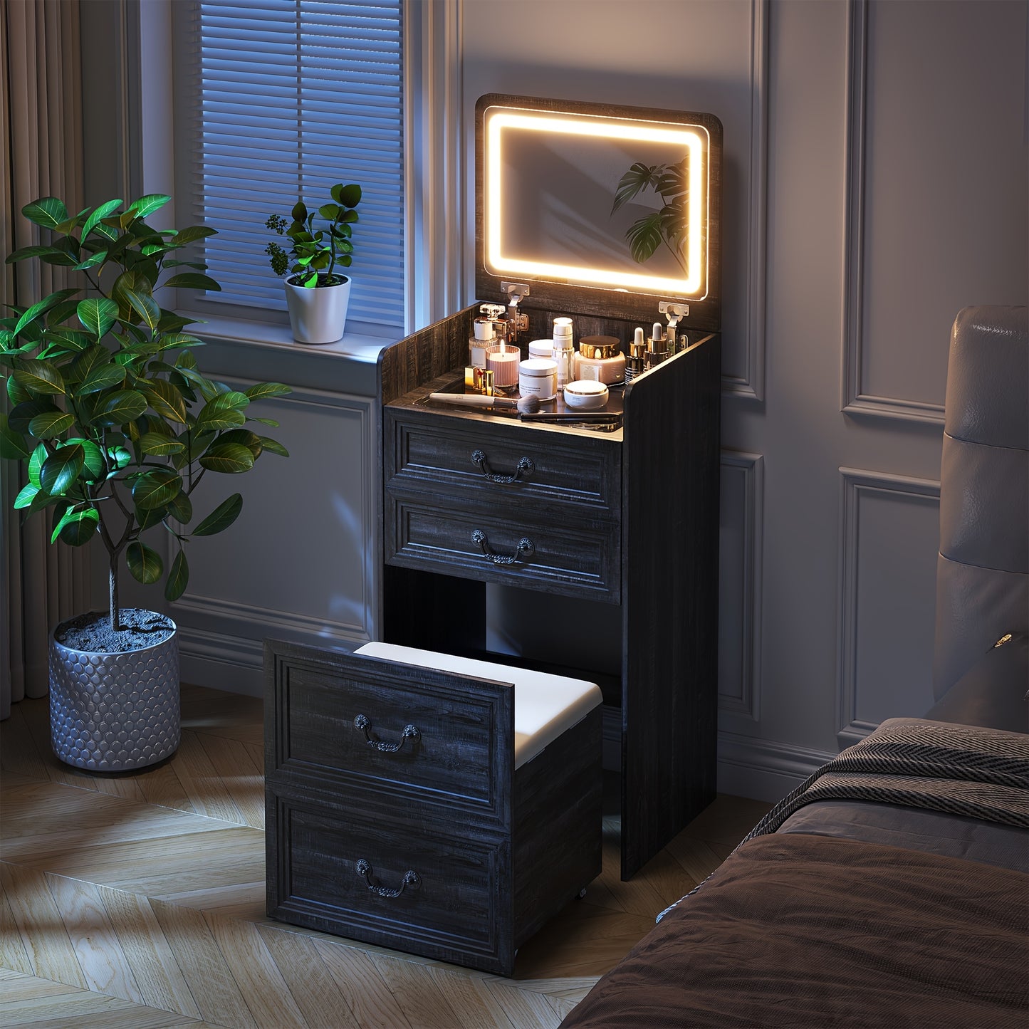 HWB 3-in-1 Dresser With Flip-Up Mirror