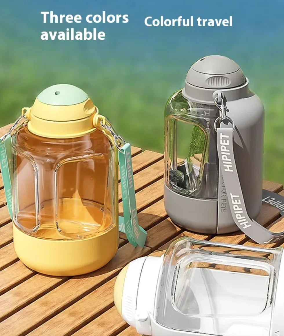 2-in-1 Portable Pet Water and Food Bottle