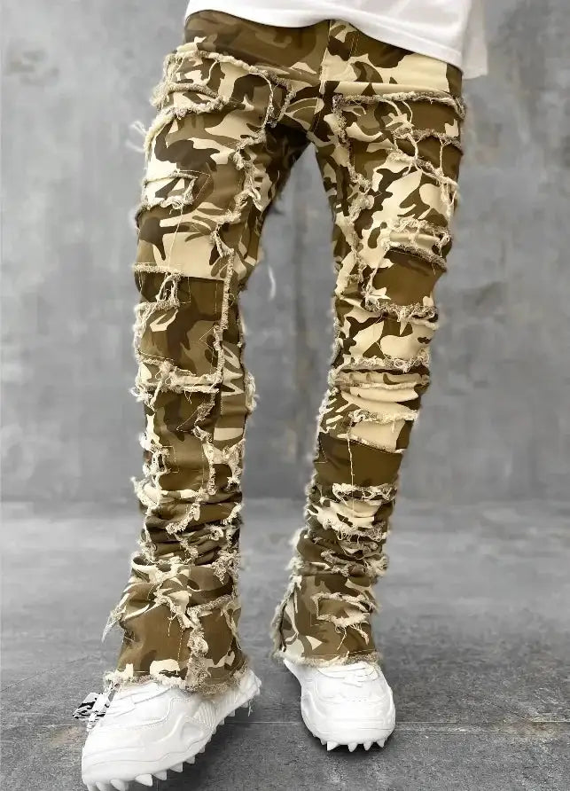 New European Camo Pants Men