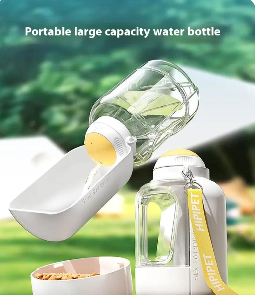 2-in-1 Portable Pet Water and Food Bottle