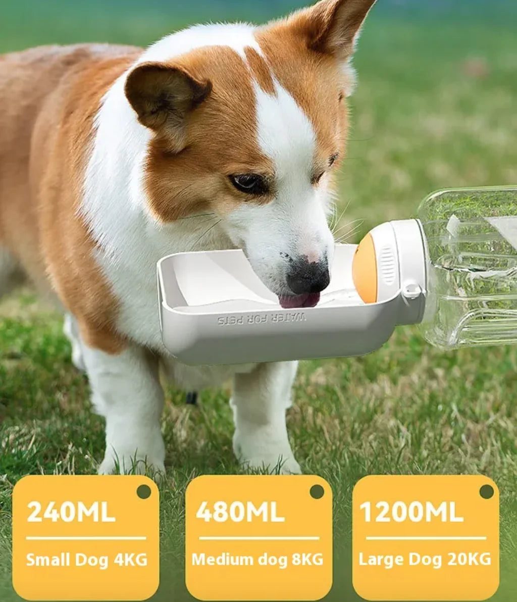 2-in-1 Portable Pet Water and Food Bottle