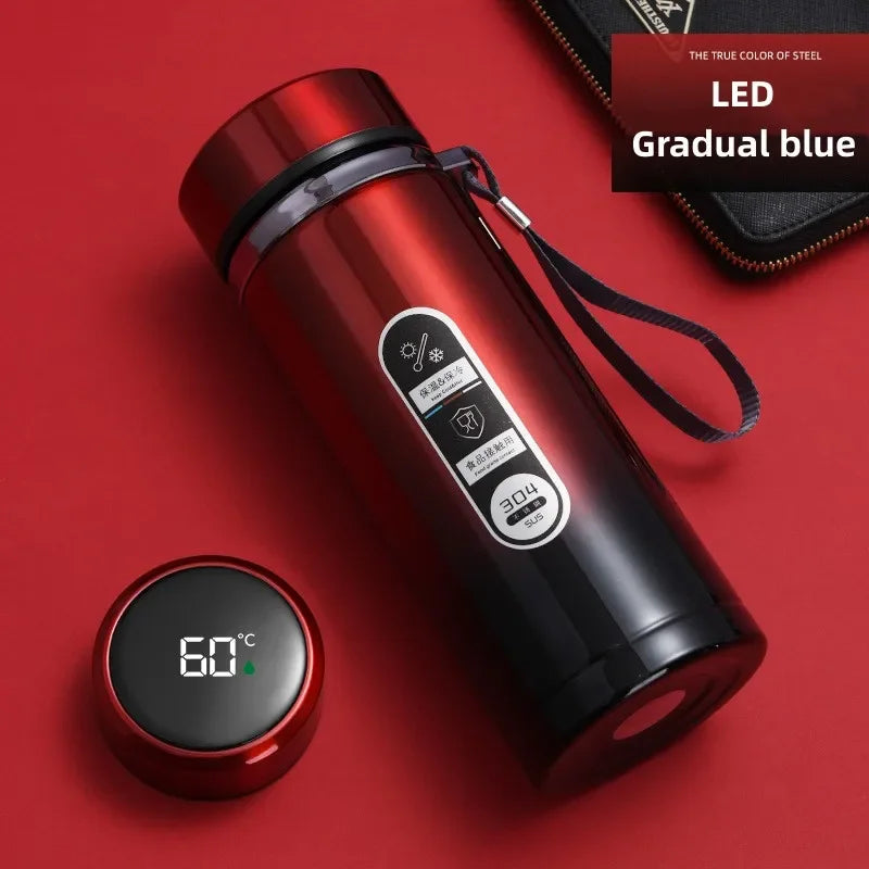 Stainless Steel Thermos Bottle with LED