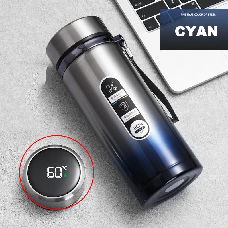 Stainless Steel Thermos Bottle with LED