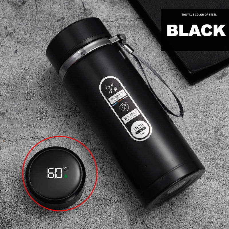 Stainless Steel Thermos Bottle with LED