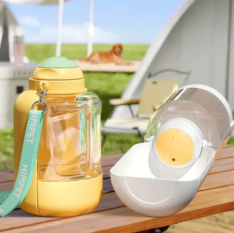 2-in-1 Portable Pet Water and Food Bottle