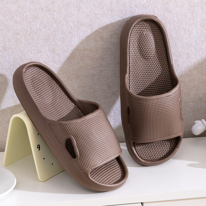 Solid Color Thick Bottom Home Slippers Summer