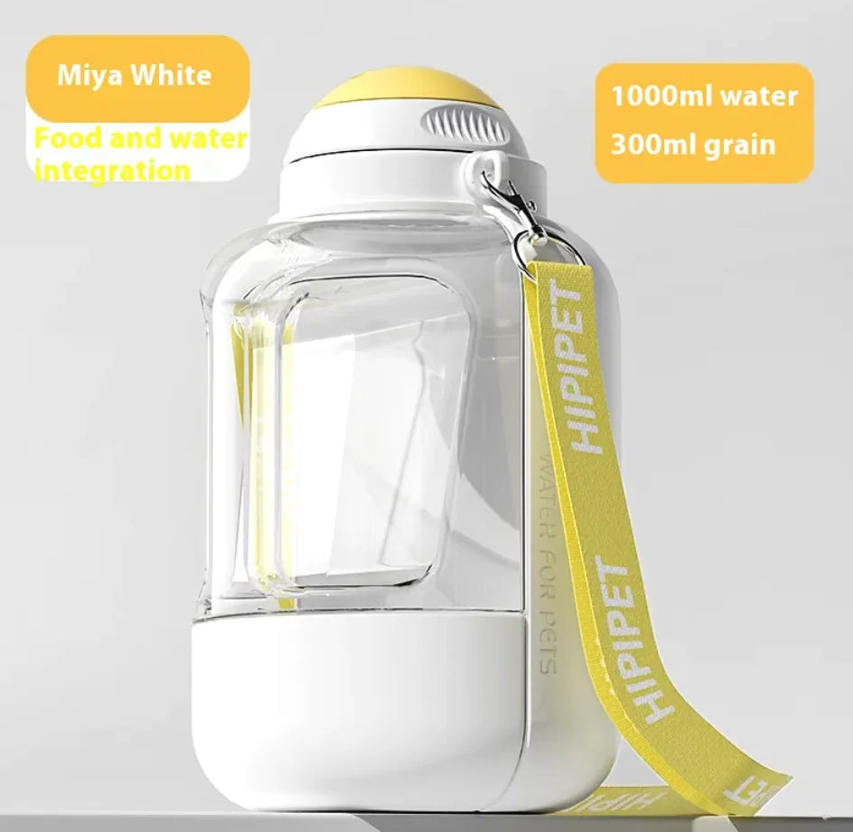 2-in-1 Portable Pet Water and Food Bottle