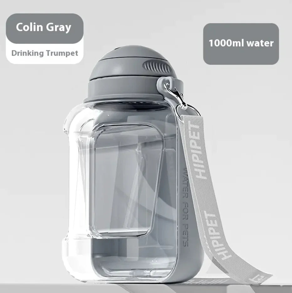 2-in-1 Portable Pet Water and Food Bottle