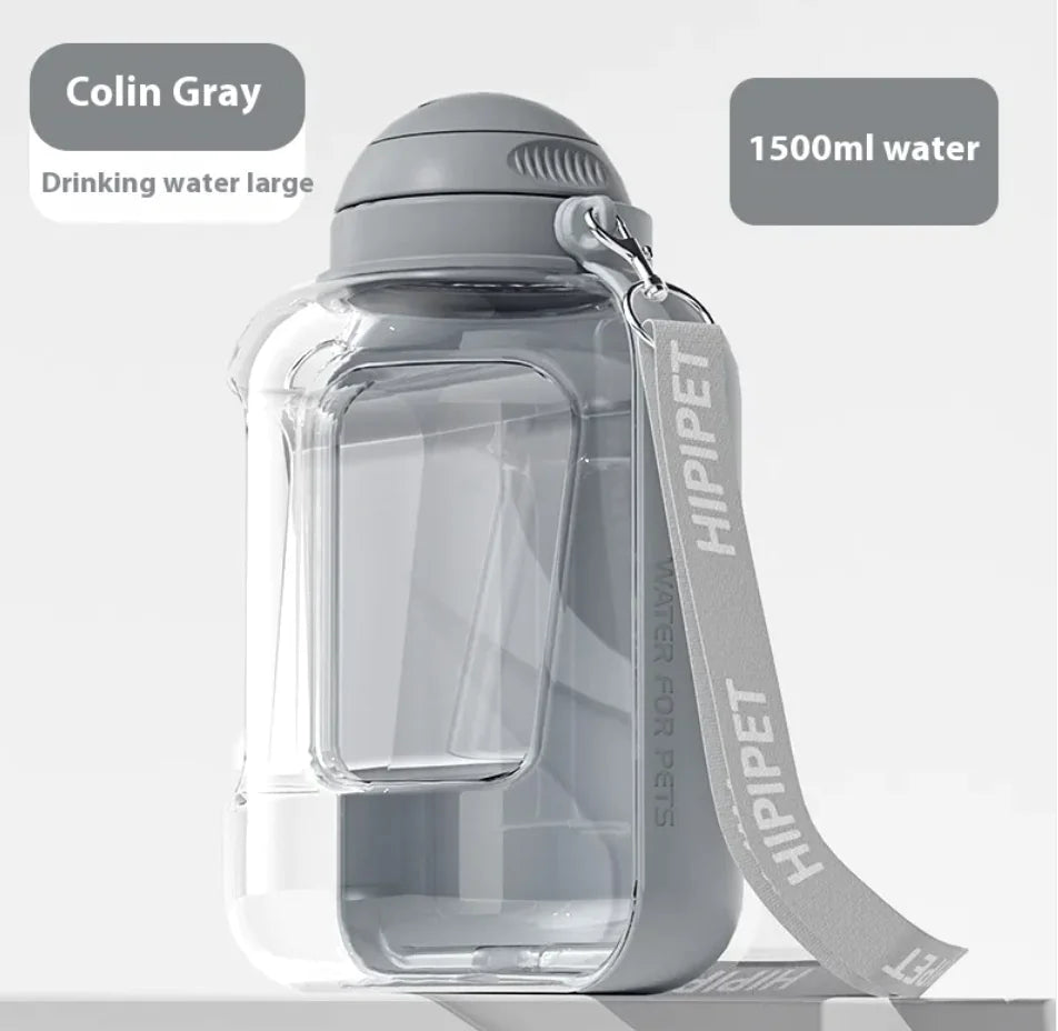 2-in-1 Portable Pet Water and Food Bottle