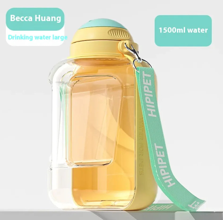 2-in-1 Portable Pet Water and Food Bottle